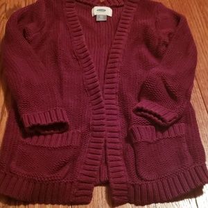 Girls old navy open front sweater